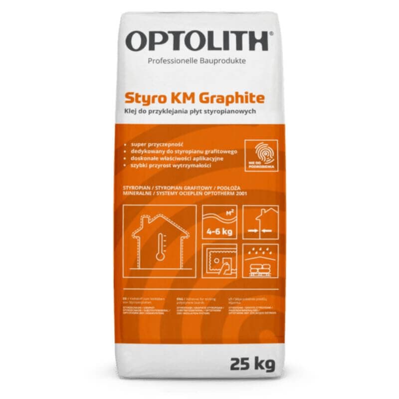 Mocny klej do styropianu grafitowego Optolith Styro KM Graphite